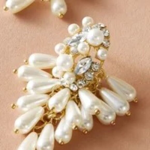 2/$24 Glam Streetwear Shiny Geometric Imitation Pearl & Rhinestone Dangle Drop - Picture 4 of 10